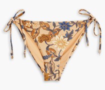 Soraya Miranda tief sitzendes Bikini-Höschen mit floralem Print