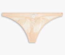 Tief sitzender String aus Spitze und Stretch-Tüll 2