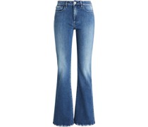 Farrah hoch sitzende Bootcut-Jeans inDistressed-Optik 27