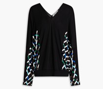 Mia Oberteil aus Jersey mit Print