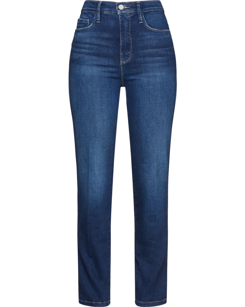 Frame Denim Damen Le Sylvie hoch sitzende Skinny Jeans inDistressed-Optik
