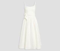 Minikleid aus Jacquard mit Bindedetail vorne