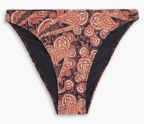 Palmero halbhohes Bikini-Höschen mit Paisley-Print