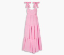 arguerite gestuftes axikleid aus Bauwoll-Seersucker
