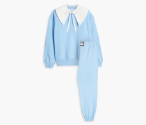 Set aus Sweatshirt und Track Pants aus Fleece aus einer Baumwollmischung
