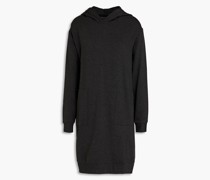 Minikleid aus Fleece mit Kapuze 1