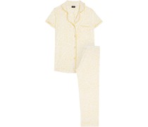 Pyjama aus Jersey aus einer Pima-Baumwoll-Modalmischung mit Leopardenprint