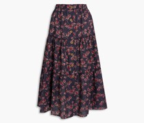 Nolita gestufter Midirock aus Baumwolle mit Print S