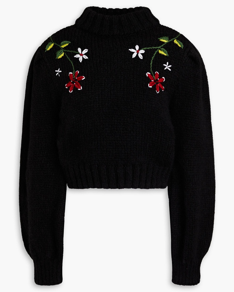 Hayley Menzies Damen Gloria Cropped Rollkragenpullover au einer Wollmichung