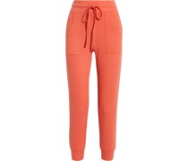 Cropped Track Pants aus gerippte Stretch-Jersey