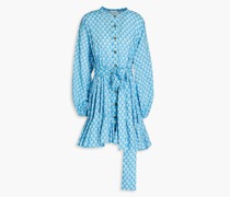 Emma Hemdkleid inMinilänge aus Baumwolle mit floralem Print