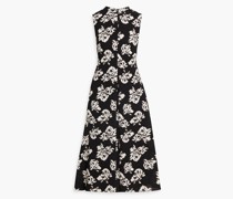 Ottilie Midikleid aus Crêpe mit floralem Print