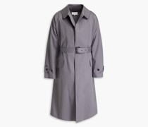 Oversized-Trenchcoat aus Baumwoll-Gabardine mit Gürtel