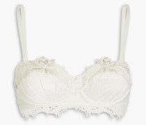 Emotion Beauté Balconette-BH aus Satin, Mesh und Tüll mit Biesen
