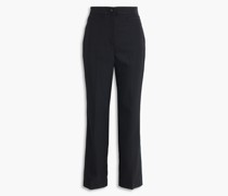 Schlaghose aus Twill mit Nadelstreifen
