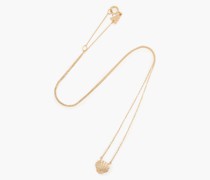 Kette aus 14 KT. Gold mit Diamanten
