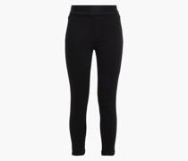 Dellah hoch sitzende Skinny Jeans mit Satinbesatz
