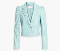 Aliette Cropped Blazer aus Kunstleder