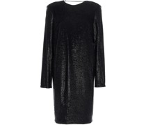 Minikleid aus Jersey mit Metallic-Effekt und Verzierung