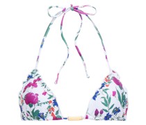 Triangel-Bikini-Oberteil mit floralem Print S