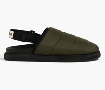 Namer gesteppte Slingback-Slippers aus wattiertem Shell