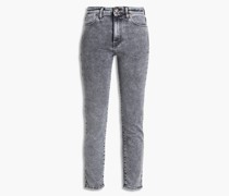 Channel Seam hoch sitzende Cropped Skinny Jeans 24