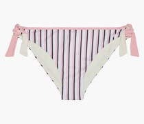 Jourdan tief sitzendes Bikini-Höschen mit Streifen und Knotendetail