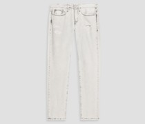 L'Homme Jeans mit schmalem Bein aus Denim inDistressed-Optik 30