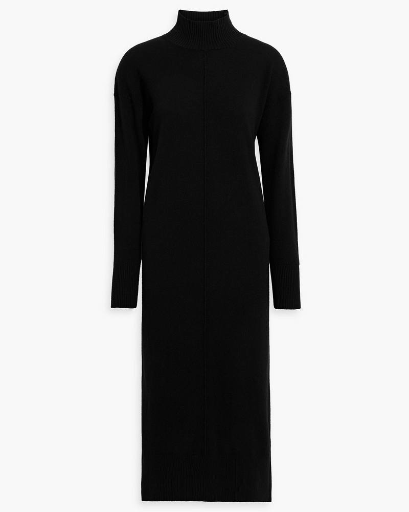 Iris & Ink Damen Scarlett Midikleid aus Wolle mit Rollkragen