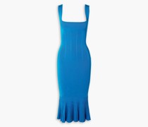 Atalanta Midikleid aus Stretch-Strick mit Falten