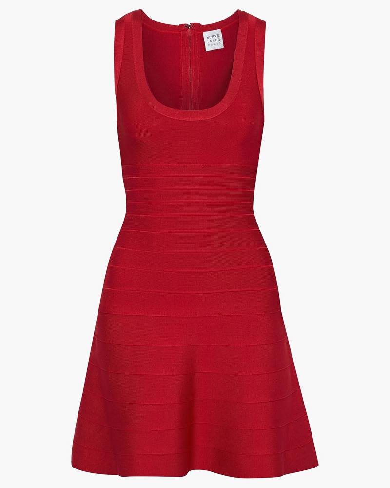 Hervé Léger Damen ausgestelltes Minikleid aus Bandage