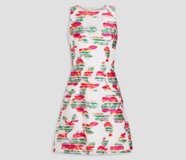 Minikleid aus Organza mit Fil Coupé