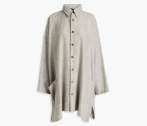 Melierte Oversized-Jacke aus einer Alpakamischung 0