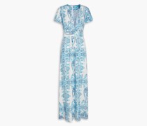 Petunia Maxikleid aus Webstoff mit Paisley-Print