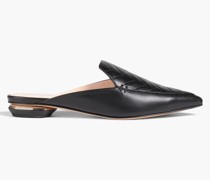 18mm Beya Slippers aus gestepptem Leder