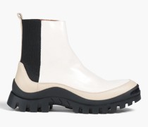Mira zweifarbige Chelsea-Boots aus Leder mit Plateau