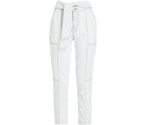 Henly hoch sitzende Karottenjeans mit Gürtel 28