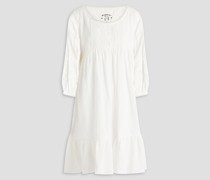 Artemesia gerafftes Kleid aus Baumwollgaze