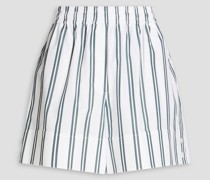 Shorts aus Popeline aus einer Baumwollmischung mit Streifen S