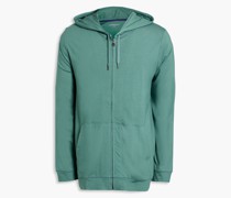 Hoodie aus Jersey aus Stretch-Modal mit Reißverschluss S