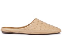 vince freeman woven leather slippers