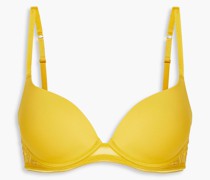 Push-up-BH mit Bügel aus Stretch-Jersey mit Mesh-Einsatz 32 A