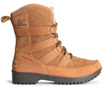 Ankle Boots aus Veloursleder mit Lederbesatz