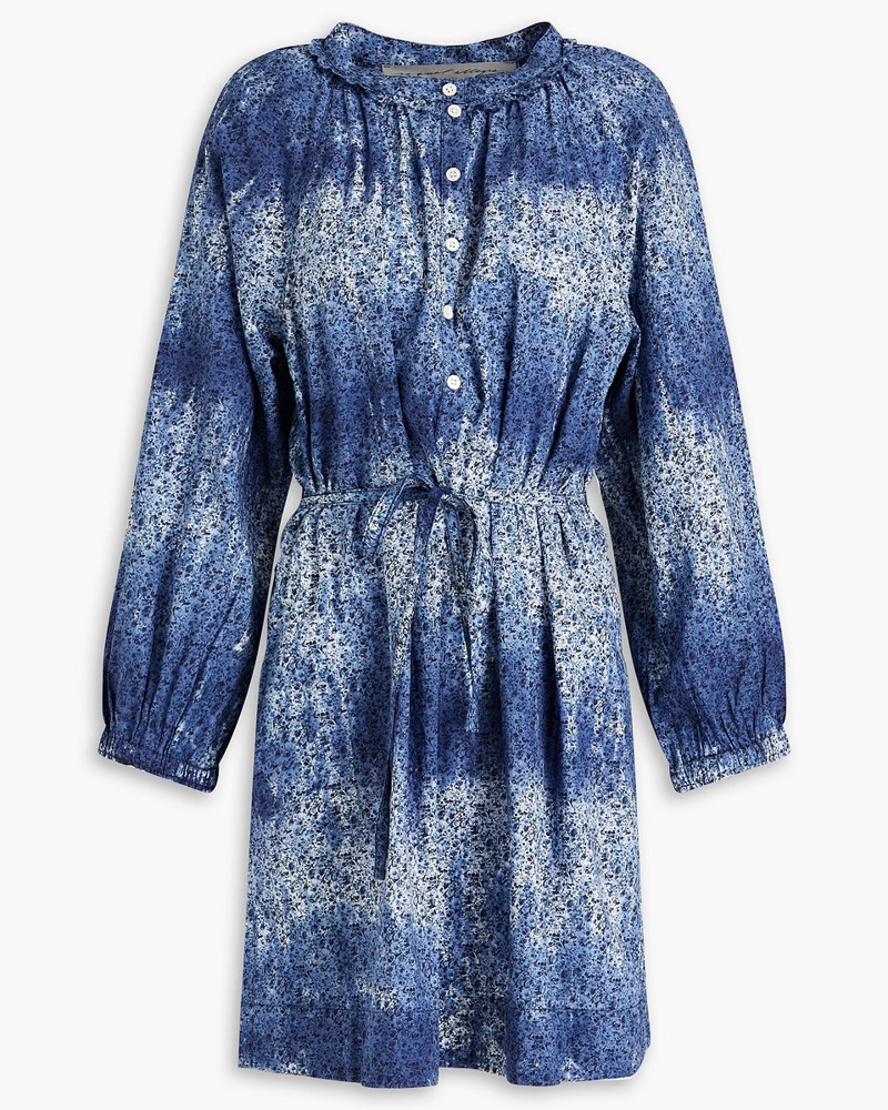Raquel Allegra Damen Hemdkleid aus Baumwollpopeline mit floralem Print 1 Raquel Allegra Damen Hemdkleid aus Baumwollpopeline mit floralem Print 1