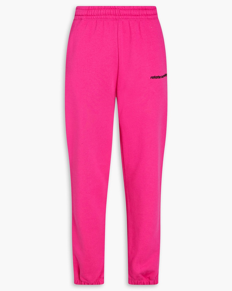 ROTATE Birger Christensen Damen Mimi Track Pants aus Baumwollfleece