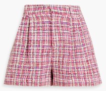Alice OliviaConry Shorts aus Bouclé-Tweed mit Falten