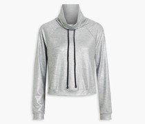 Oberteil aus Stretch-Jacquard it etallic-Effekt