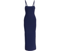 Maxikleid aus Bandage mit Kristallverzierung