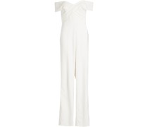 Colette schulterfreier Jumpsuit aus Crêpe mit Falten