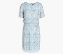 Verziertes Minikleid aus Tüll